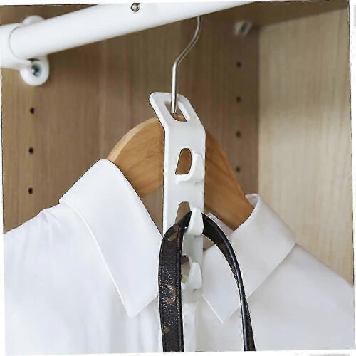 Space Saving Hanger Hooks for Closet Arrangement, White, 1pc 2