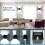 Modern Waterproof Wall Light for Indoor Installation, 10W Adjustable Cold White 6000K 5