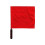 Red referee flag for sports with ergonomic sponge handle 1