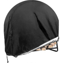 Waterdichte, UV-bestendige ronde hoes van 102 cm (40 inch) voor houtopslag - ideaal ter bescherming van houtblokken.
