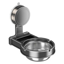 Cendriers muraux de salle de bain sans perçage, robustes, en acier au carbone, pour la maison et l'hôtel.