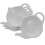 Teapot-Shaped Dish for Snacks, Ceramic Tea Bag Holder and Coaster 1