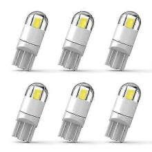 Lampadine LED per interni auto, 6 pezzi, piccole, a bassa emissione di calore, luce bianca 6000K