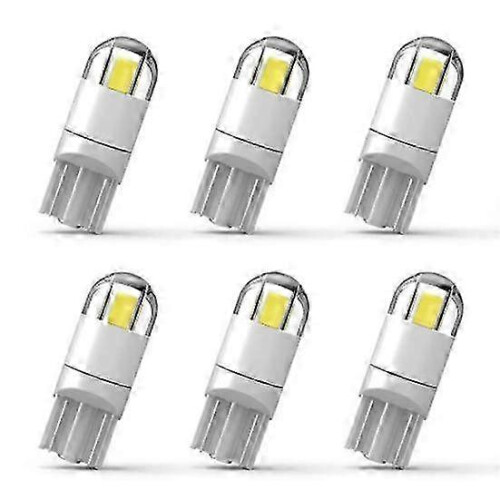Car Interior LED Bulbs, 6Pcs Small Size Low Heat 6000K White Lights