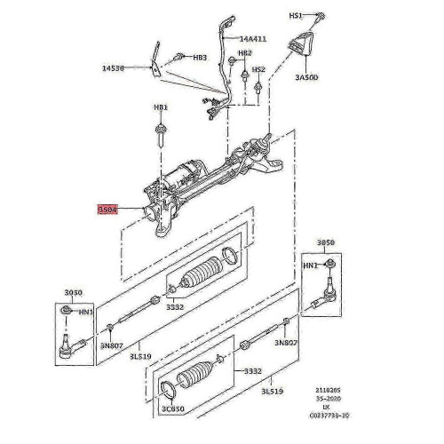 Ensemble de direction électrique pour Range Rover Evoque, compatible avec les modèles de 2011 à 2019. 2
