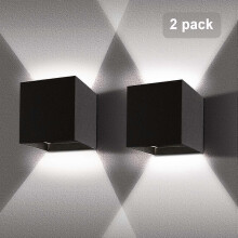 Applique da parete moderna e impermeabile per interni, 10W, luce bianca fredda regolabile 6000K