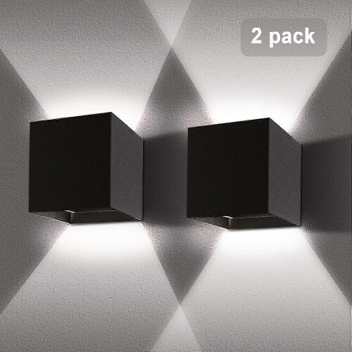 Modern Waterproof Wall Light for Indoor Installation, 10W Adjustable Cold White 6000K