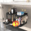 Organizer Rack, Sliding Cabinet Basket Drawer, Multi-Purpose Storage for Kitchen, Bathroom - Black 6