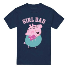 (4XL, Navy) Peppa Pig Unisex Adult Girl Dad Daddy Pig T-Shirt