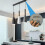 4pcs Ceiling Light Brackets 105mm/110mm Pendant Light Mounting Plate Ceiling Light Pendant Light Bracket, Rosette Bracket 5