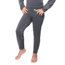 (3-4 Years, Charcoal/Mint) HyPERFORMANCE Childrens/Kids Stella Riding Tights