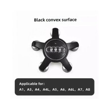 (4Pcs Black-For Audi) 4Pcs Center Caps for Audi A1 A3 A4 A5 Wheel