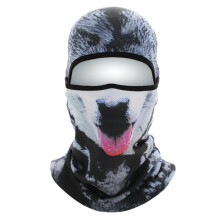 Facekini zachte uitrusting 3D dierenkap masker koude bescherming gezichtsmasker warme elastische fluwelen fiets- en skimasker