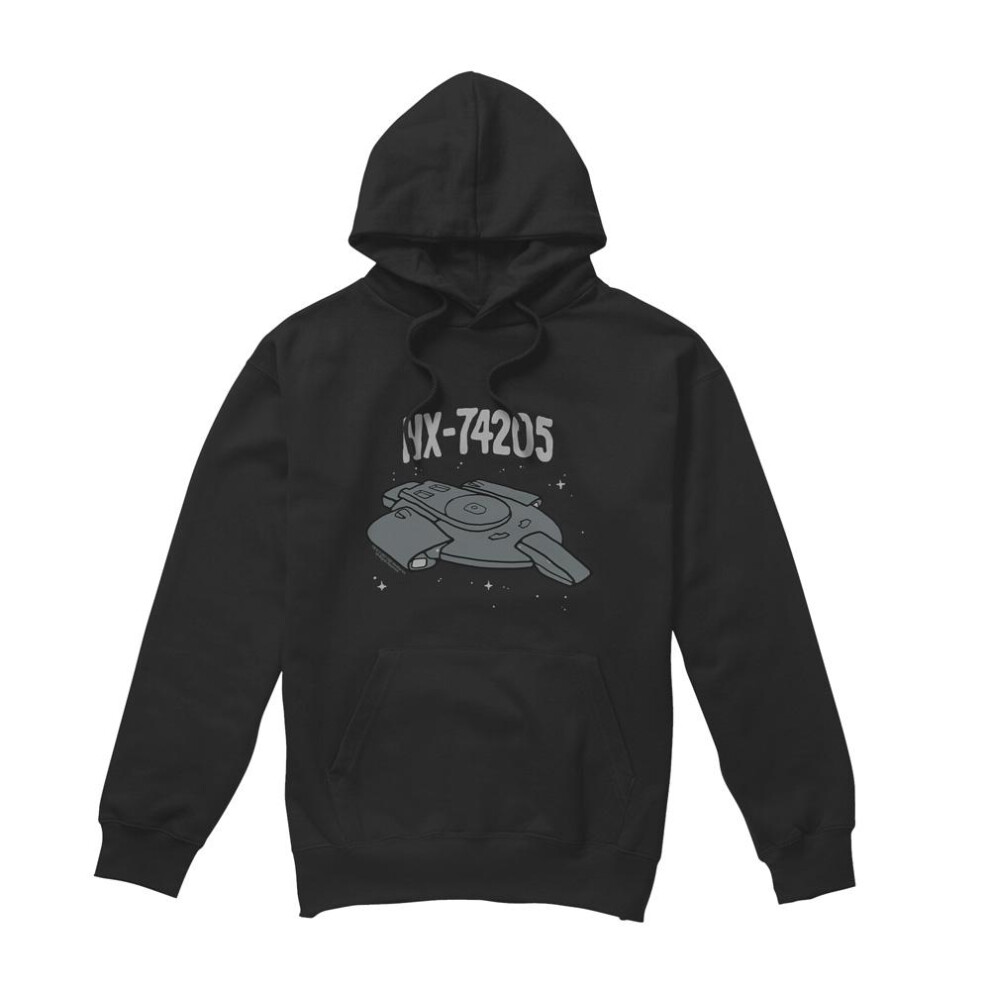 Star Trek (M, ) Mens The Defiant Hoodie Black