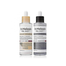 (2pcs) Dr. Melaxin Peel Shot Glow Exfoliant Rice Ampoule (White/Black Rice) New Arrival