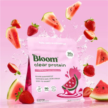 Bloom Nutrition Clear Protein - Clear Whey + Collagen Protein Blend | 20g Protein, 90 Calories, 0g Sugar, Light & Refreshing Fruity Drink |