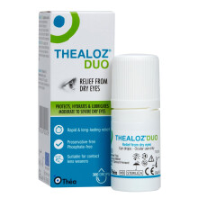 Thealoz Duo Eye Drops | Preservative-Free | Rapid Relief for Dry, Tired, Sore Eyes | Contact Lens Friendly | 10ml (300 Drops)