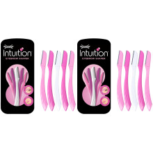 WILKINSON SWORD - Intuition Eyebrow Shaper for Women Facial Hair Remover and Trimmer Exfoliating Dermaplaning Tool Pack of 10 Disposable Razors