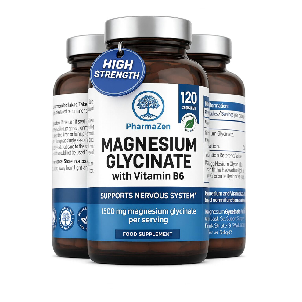 Pharmazen Magnesium Glycinate High Strength 1500Mg (120 Capsules)