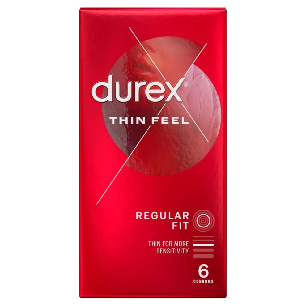 Durex Thin Feel Condoms Enhanced Sensitivity Regular Fit 6S