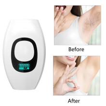 (White) Beauty Care IPL Hair Removal Device 990000 Flashes Painless Permanent for Women Face Body Bikini LED Display Home Use