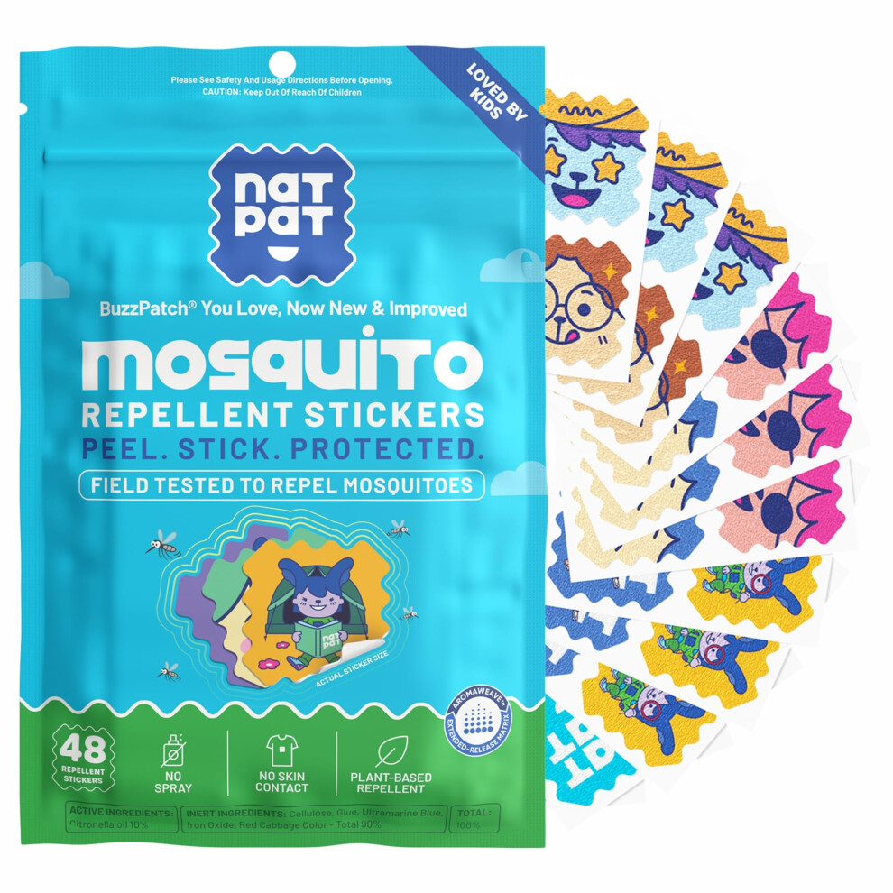 Buzzpatch Natpat Buzz Patch Mosquito Patch Stickers For Kids - The Original All