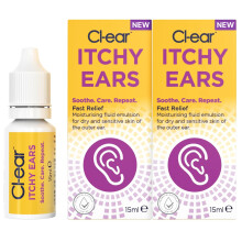 Cl-Ear Itchy Ears Ear Drop – Moisturising Fluid Emulsion – Relieves Dry, Itchy a