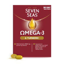 Seven Seas Omega-3 Fish Oil and Turmeric, Omega-3 Plus Vitamin D for Whole Body