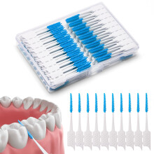ACSKD 300 Pieces Interdental Brushes,Braces Brush with Silicone