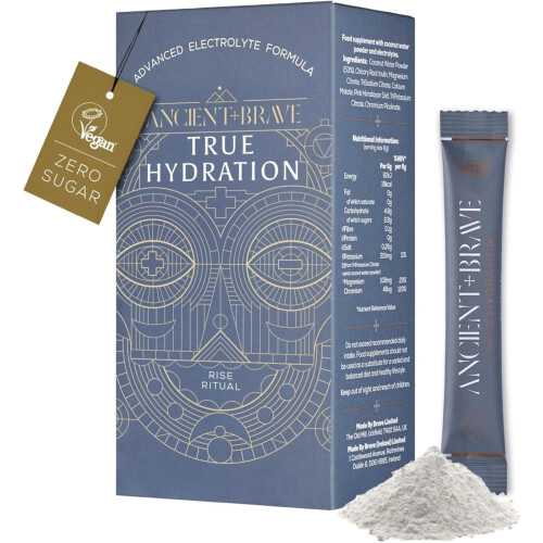 Ancient + Brave True Hydration - Electrolyte Powder 15 x 6g Sachets - Magnesium,