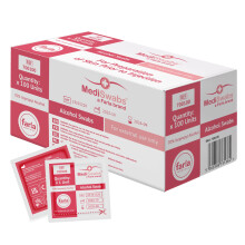 MediSwabs Pre Injection Alcohol Wipes (x100), Antiseptic Wipes with