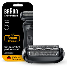 Braun Series 5 Electric Shaver Original Replacement Head, Get Back 100% Shaving Performance, Compatible with 50, 51, 52 Generations Shavers, Made in
