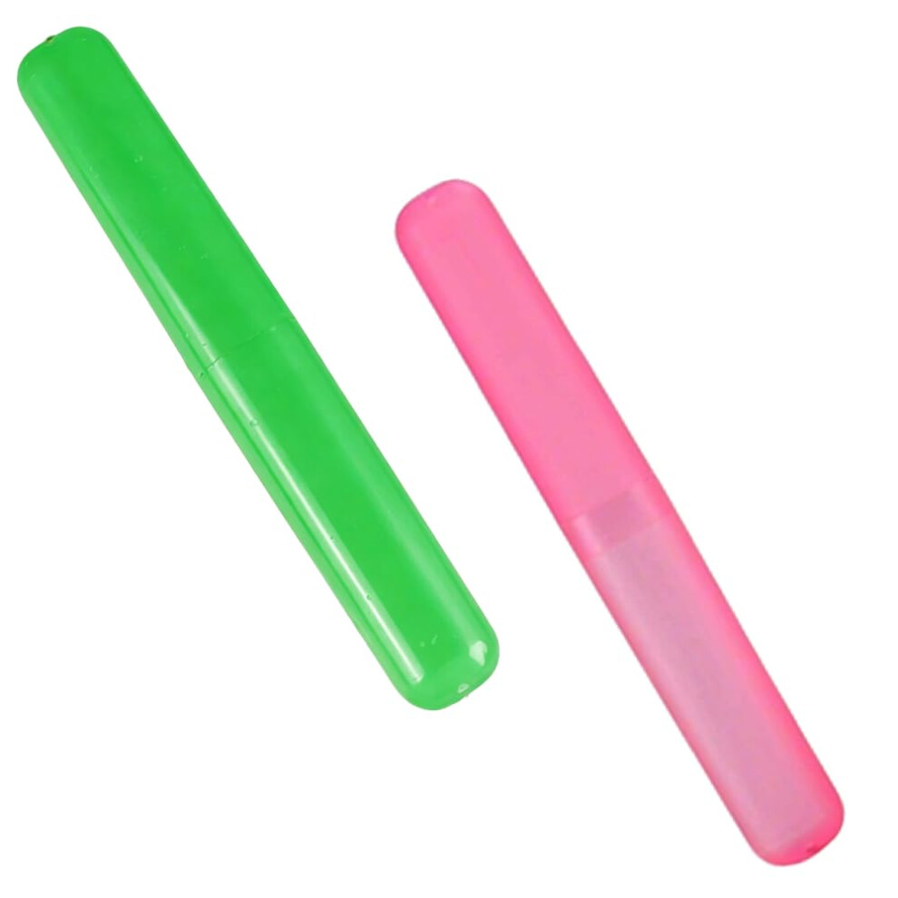 Cclkhy 2 Pcs Toothbrush Case, Toothbrush Travel Case Cover, Portable