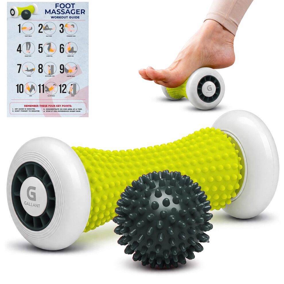 Gallant Foot Massager Roller For Plantar Fasciitis Â Foot Roller & Spiky Massage Ball Set, Plantar Fasciitis Support, Reflexology Foot Massage Rolle