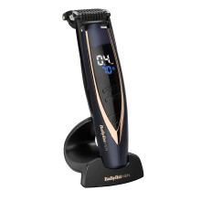 BaByliss Super Stubble XTP Beard Trimmer - Cordless & Waterproof Stubble/Beard Trimmer, 24 Length Settings (0.4-5mm), Gifts for Men, Blue & Rose Gold