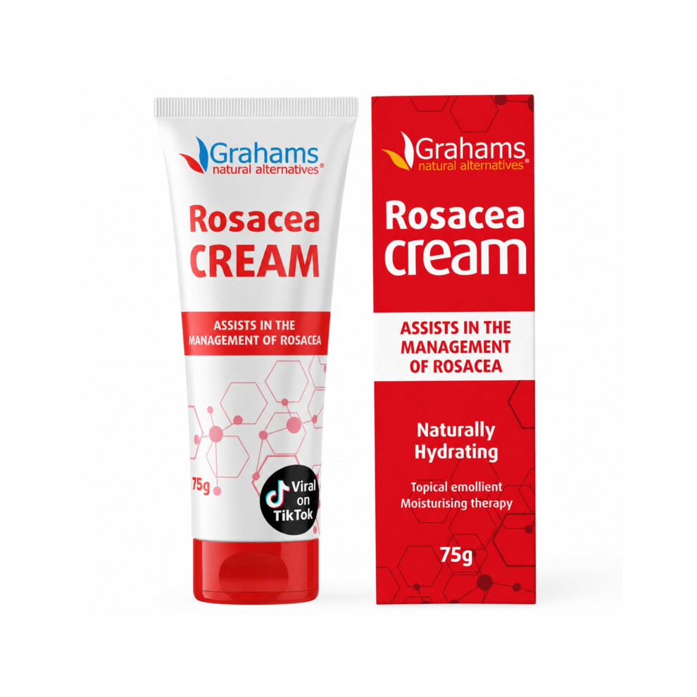 Grahams Natural Rosacea Treatment For Face Redness Moisturizer - Clinically Prov