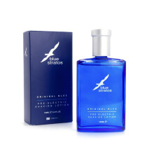 Blue Stratos Pre-Electric Shave Lotion, Original Blue for Men, Lifts