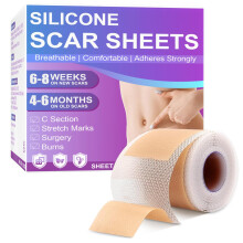 Silicone Scar Tape 4cm x 1.5M,Ultra-Thin Reusable Silicone Scar