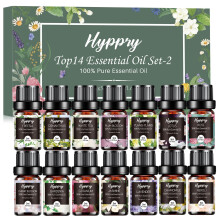 Hyppry Floral Fragrance Oils Set 14 x 5 ML, Natural Essential Oils for Diffusers for Home, Candle Making - Lavender, Rose, Freesia, Ylang-Ylang, Jasm