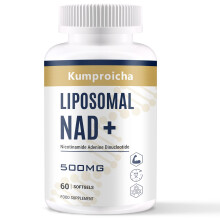 Liposomal NAD+ 500mg with TMG 250mg Softgels, Actual NAD+ Supplement