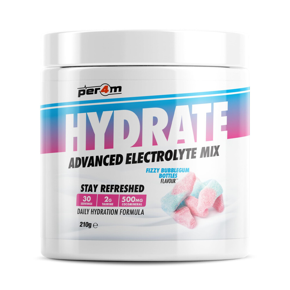 Per4m Hydrate Electrolyte Mix Powder | 500Mg Cocomineral To Replenish Essential Electrolytes | Muscle Function, Cardiovascular Health, Neurological S