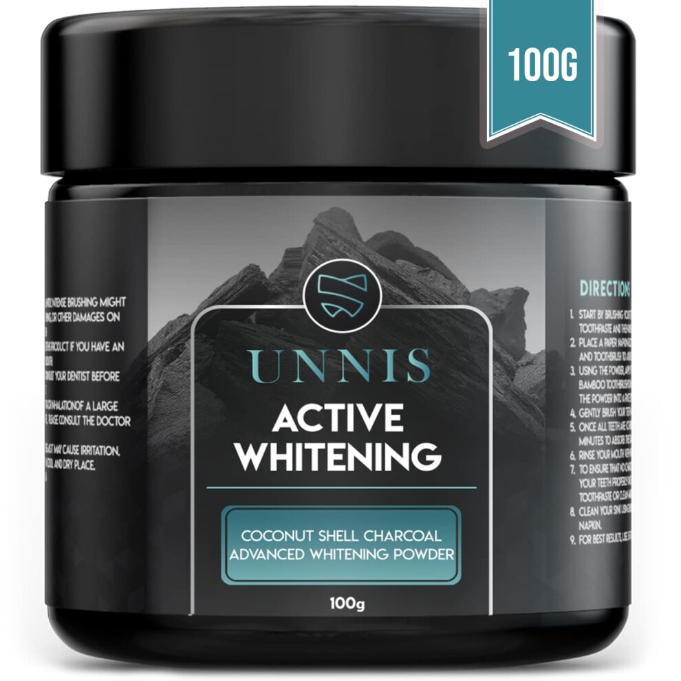 Photos - Toothpaste / Mouthwash UNNIS Charcoal Teeth Whitening Powder, Natural Teeth Whitening, Detoxifying, and
