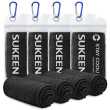 Sukeen 4 Pack Cooling Towels (40"x12") for Neck and Face Instant Cooling