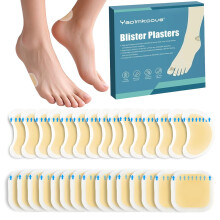 30Pcs Blister Plasters for Feet Waterproof Hydrocolloid Plasters Invisible Blister Cushions for Heel, Toe, Guard Skin for Feet Heel Prevent Friction