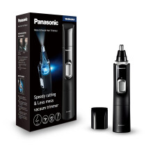 Panasonic ER-GN300-K503 Nose Hair Trimmer For Men, Premium Electric Shaver, Nose, Ear and Eyebrow Trimmer, Waterproof, Battery Operated, Black