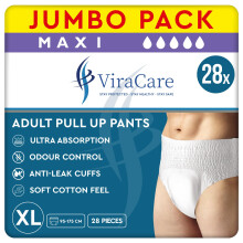 28 x Incontinence Maxi Pants Women and Men | Adult Pull Ups Extra Large | Adult