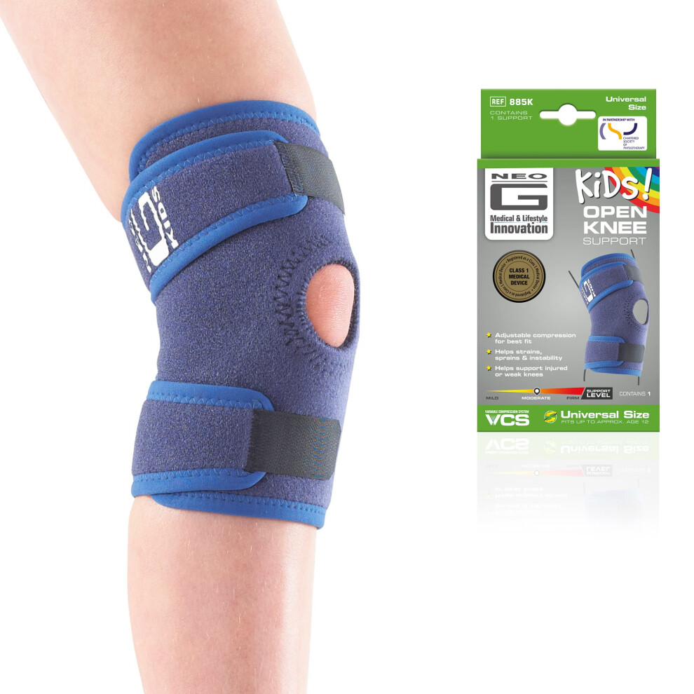 Neo-G Kids Knee Support Child Open Patella Â Kids Knee Brace For Joint & Meniscus Pain, Osgood Schlatter, Strains, Sprains, Instability, Juvenile Ar