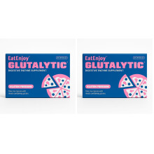 EatEnjoy Glutalytic Digestive Enzyme Supplement | 20 Capsules (Pack of 2)