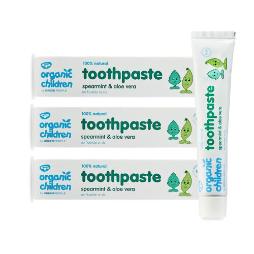 Green People Green People Organic Children Spearmint & Aloe Vera Toothpaste Bundle