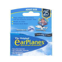 Earplanes Earplugs Ear Protection from Flight Air and Noise Sound, 1 Pair